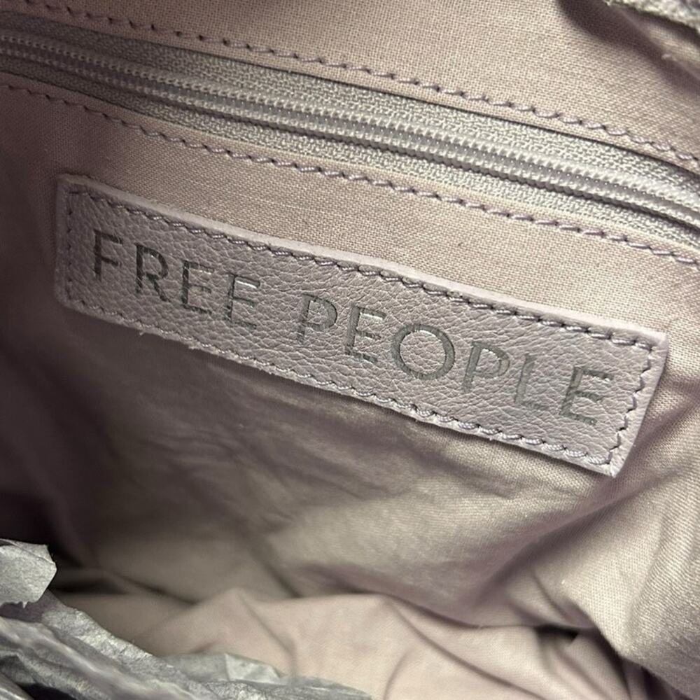 NWT Free People Barlow Suede Bucket Bag Fields of Lilac Purple Boho Casual - Picture 8 of 11